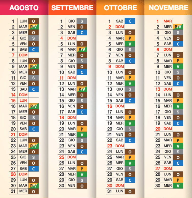 APRILIA NUOVI CALENDARI DELLA RACCOLTA DIFFERENZIATA. SCARICA GLI